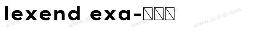 lexend exa字体转换